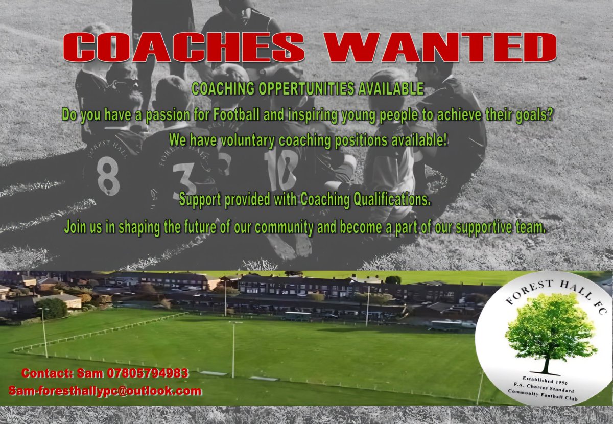 As we plan for Season 24/25 we are looking for enthusiastic volunteers to join our growing Community club. We will support you in your coaching journey inc financial support for qualifications. Get in touch with @clarkeg77 @Ronn1e1am #Grassroots #volunteer #coaching #community