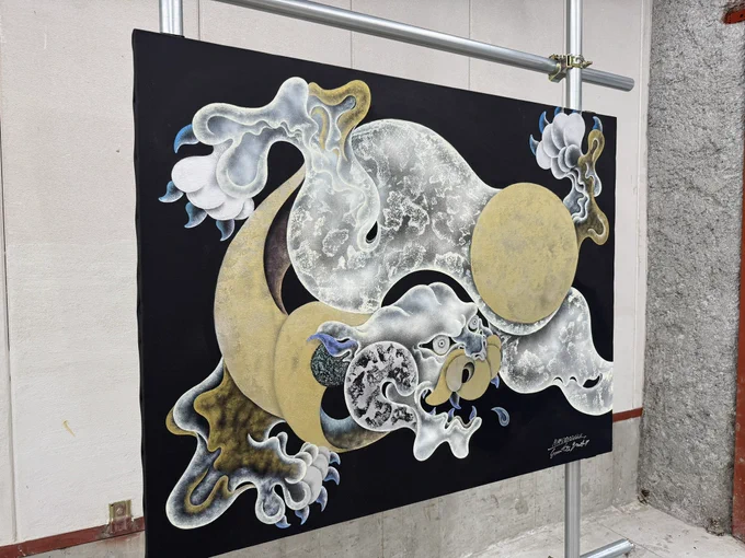 i GALLERY OSAKAにて双子ユニットHAMADARAKAさん個展「ELEMENTAL DADA」に行ってきた!作品めちゃめちゃ好きですねん!ホンマ見れてよかった!!大阪初個展やねんて 
