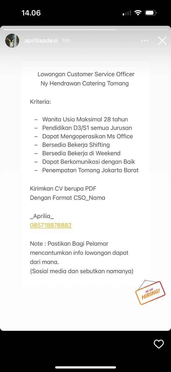 #loker #lokercot #lokerjakarta