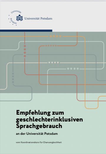 Die sog. “Gleichstellungsbeauftragte” der Uni Potsdam, hat eine Empfehlung zum Gendern für die Kollegen herausgegeben. Von “FLINTAs” über “TIN-Personen”, bis hin zum politisch korrekten Kloschild ist alles dabei. Wahnsinn mit was heute Geld verdient wird. Ein paar Auszüge🧵