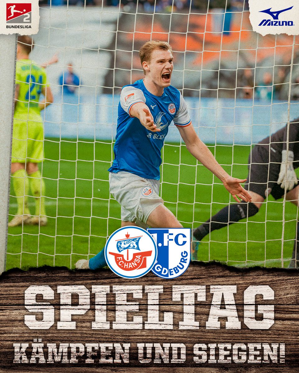 Ost-Duell❗️🔥 📍Ostseestadion 🆚 1. FC Magdeburg ⏰ 13:30 Uhr 📖 Hansa-App 🎙️ Fanradio #️⃣ #FCHFCM #wirsindhansa #hansa #rostock #hansarostock