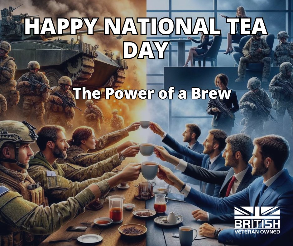 Happy National Tea Day! 🍵 It's more than a drink; it's a strategy session, a morale booster, and a moment of calm in the storm. How does tea keep you going? Share your stories. 

#NationalTeaDay #BritishMilitary