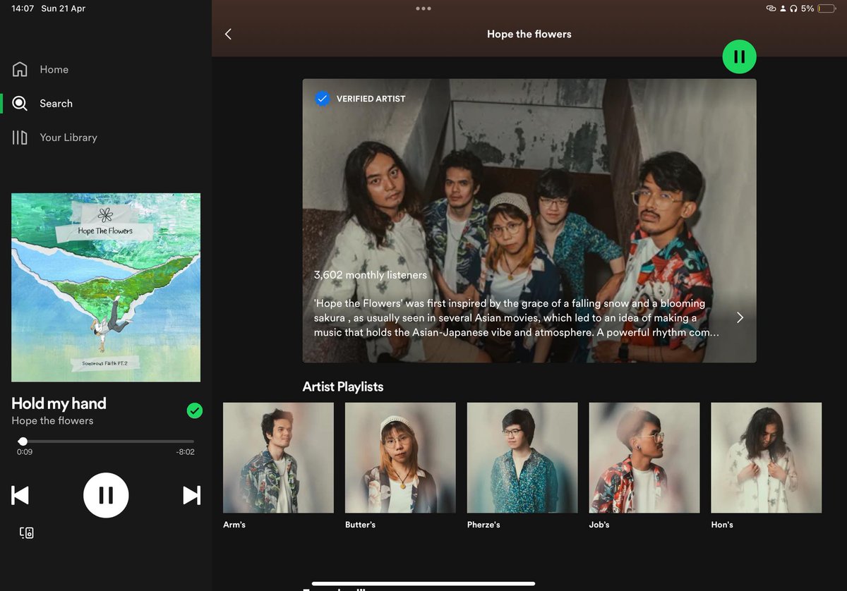 เพื่อนๆ สามารถติดตามฟัง Spotify Playlist ส่วนตัวที่เป็นทั้ง Life Style และ Inspiration ของสมาชิกแต่ละคนในหมู่บ้านดอกไม้แห่งความหวังได้แล้วน้าวันนี้เป็นต้นไป 🌼🌻🌸 เพลลิสต์อัพเดทกันเรื่อยๆ นา
#hopetheflowers #spotify #spotifyplaylist #postrock
