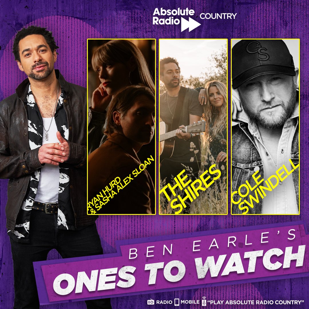 Spend your Sunday Morning with @BenEarle as he plays you music from his Ones To Watch including: @TheShiresUK, @RyanHurd & @sadgirlsloan and @coleswindell. Listen from 9am or catch-up: 👉bit.ly/AbsoluteRadioC…