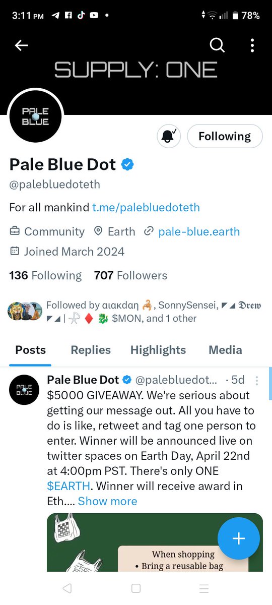 @palebluedoteth Thank you for this chance @palebluedoteth , I will join here to celebrate from the Philippines 🇵🇭, because I care 🌏

@Alex07225372 

#EarthDay2024