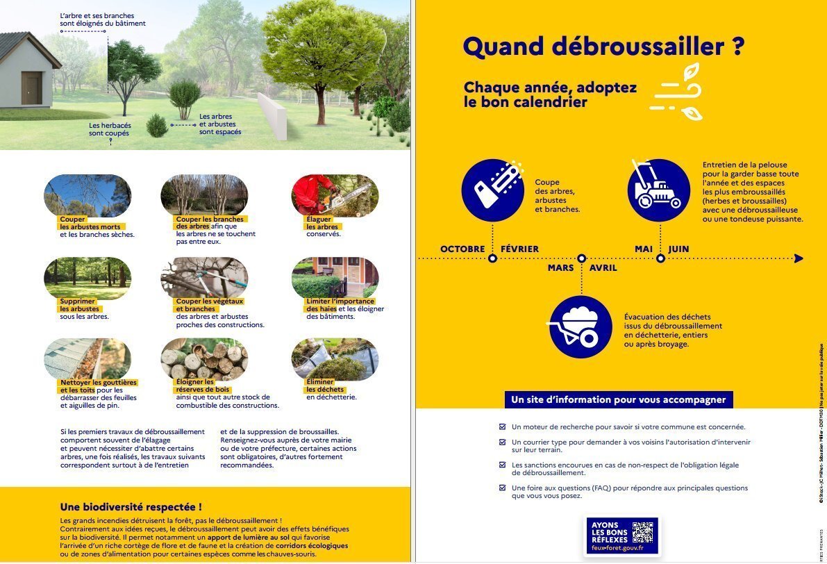 #Prévention #FeuxDeForêt | Le débroussaillement de votre terrain et des voies d'accès est le plus sur moyen de vous protéger des incendies ⤵ 📌 Les obligations légales de #débroussaillement dans le #Var 👉 var.gouv.fr/Actions-de-l-E…