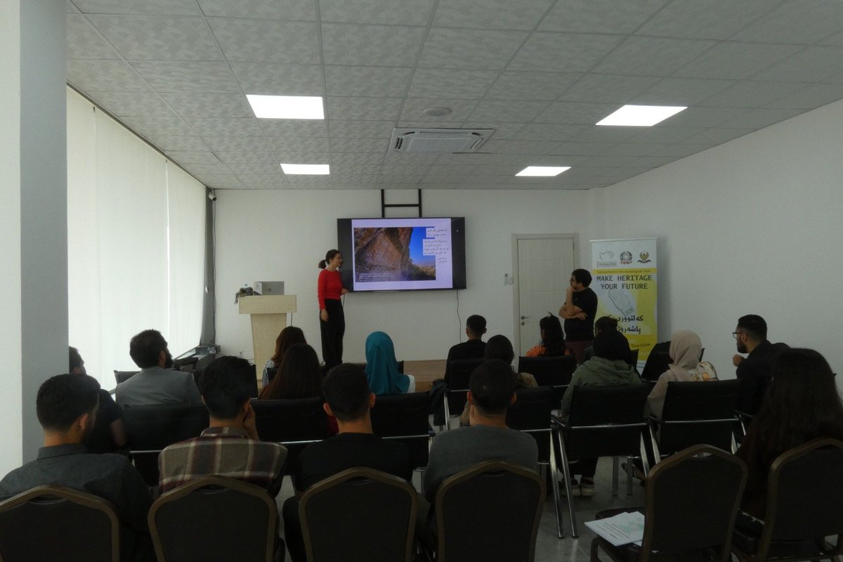 LandofNinevehAP's tweet photo. In the framework of the "Sennacherib's Archaeological Park" funded by @AicsAmman, with our partners Walking Arts and the Duhok Directorate of Antiquities and Heritage we have organized the first cycle of workshops dedicated to young people from the region of Duhok! 1/2 https://t.co/Xi9oJSHHwX