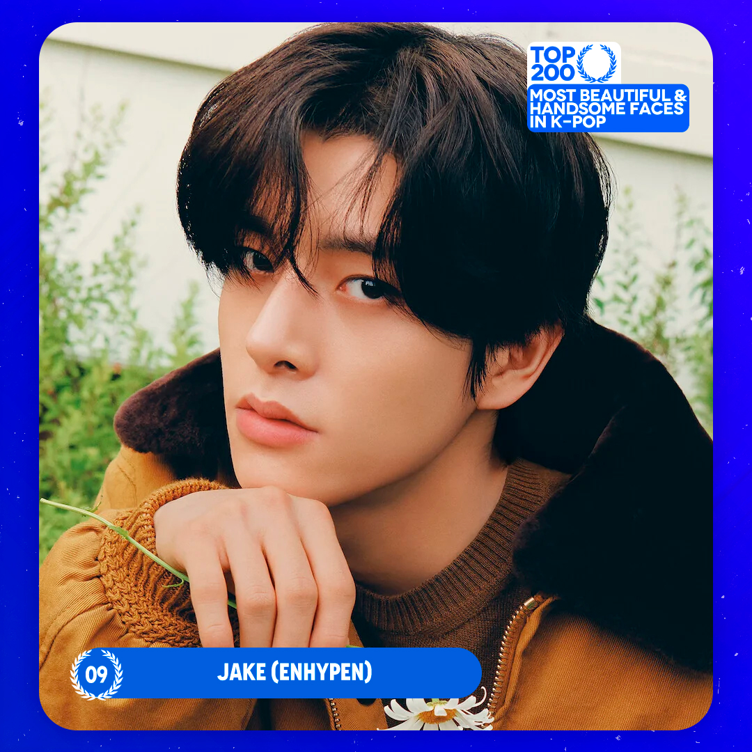 TOP 200 – Most Beautiful/Handsome Faces in K-POP #9 JAKE (#ENHYPEN) Congratulations! 🎉