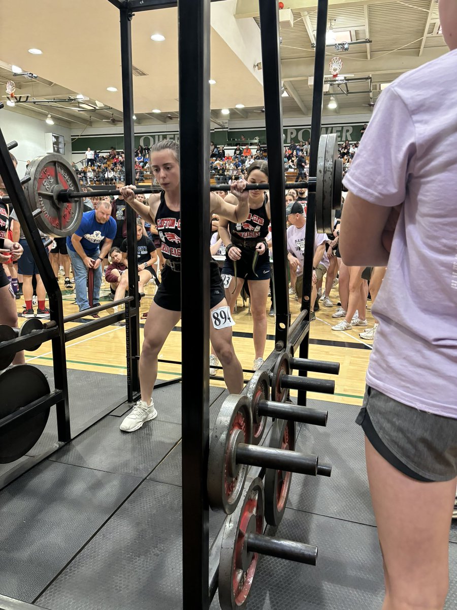 coachsteinbrock's tweet photo. 🚨STATE POWERLIFTING CHAMPION ALERT ‼️

Congratulations to Jr. Lillian Steinbrock on claiming the 2024 KEMFA State Squat Title! 3x👑👑👑 And for setting the new State Squat Record! 

#EagleNation #SAW 🦅💪🏻 https://t.co/uvS929aVh4