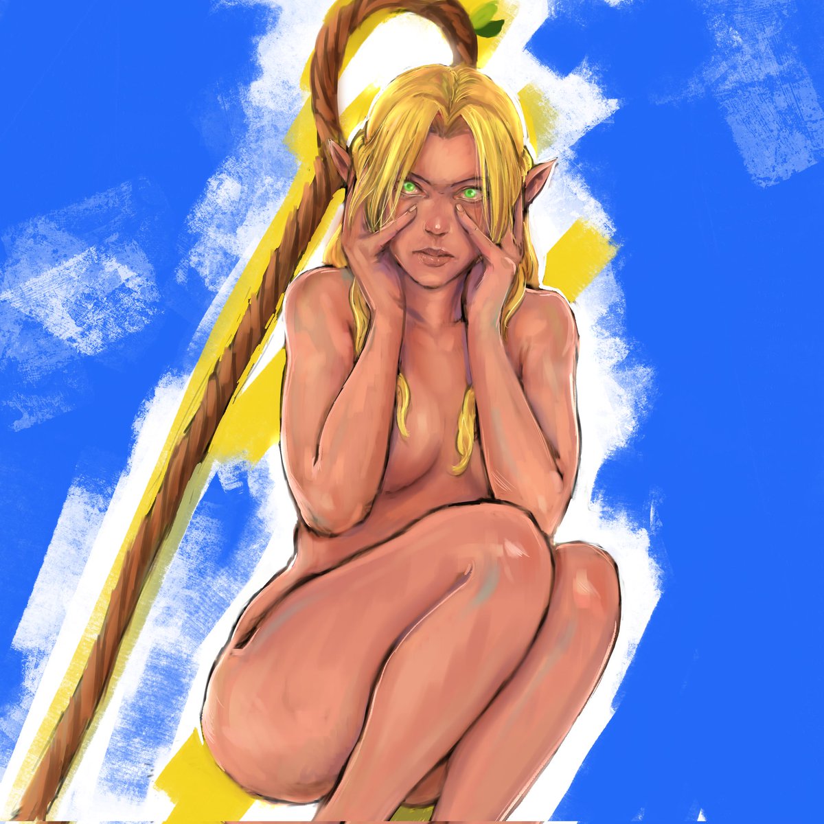 BomiTTaboo's tweet photo. Fanart by marcille~~ I'm enjoying how beautiful the series is 😭 should I read the manga??.

#dungeonmeshi #Netflix #painting #sketch #painting #marcille #dungeon #draw #drawing #sketching #nsfw #conceptart #anime #anineart https://t.co/Mn52fzNyMR