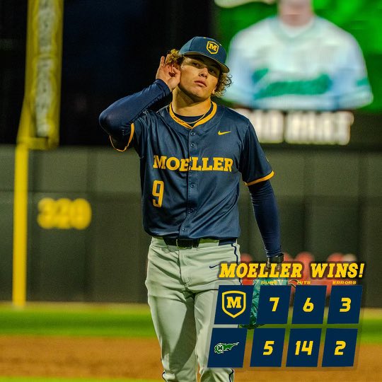 Moeller outlasts Mason in extras. #14-0