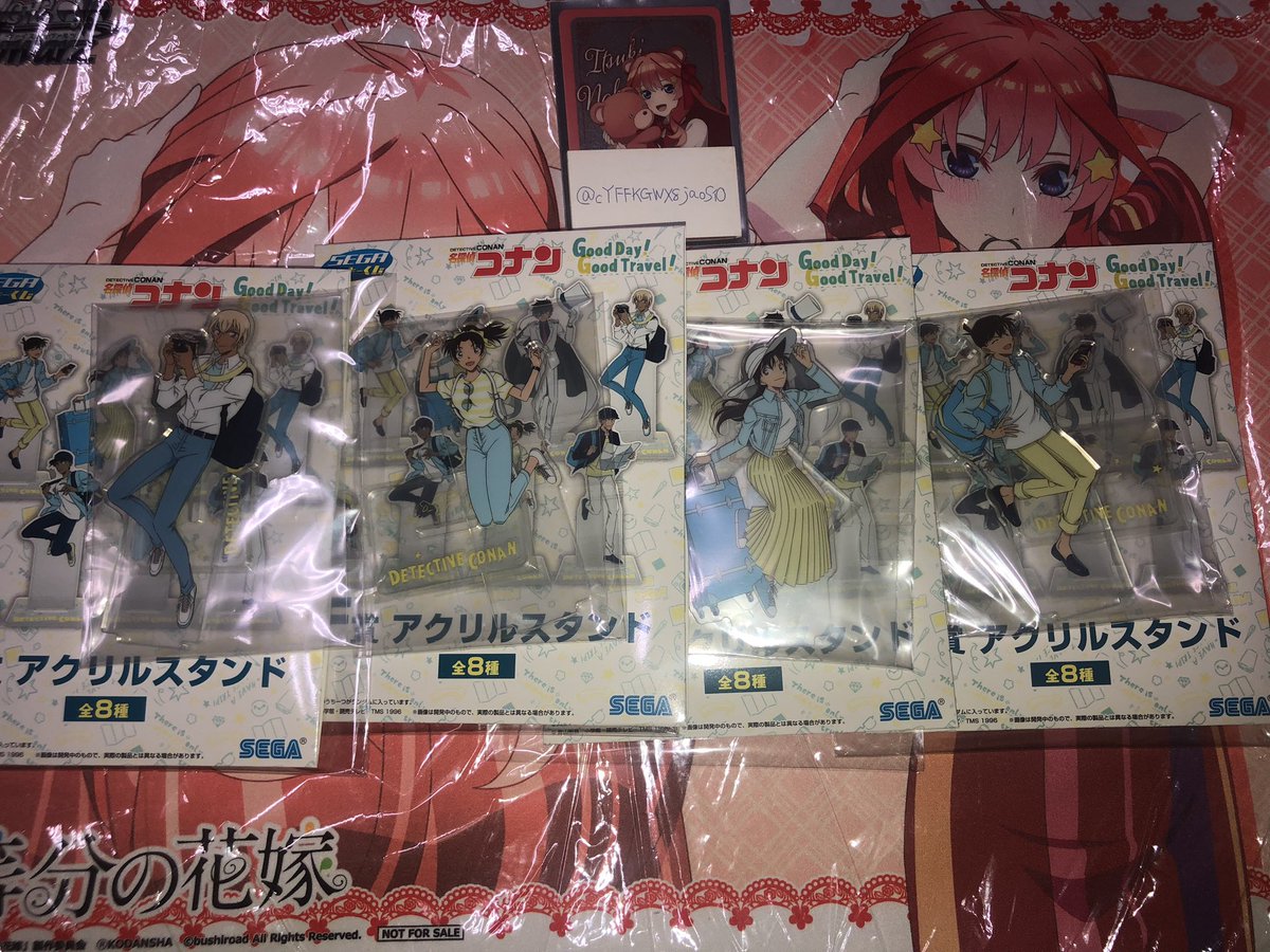 hiyoshi_maru0's tweet photo. 【交換希望】
名探偵コナン　セガラッキーくじ
譲：F賞アクスタ　新一　蘭　和葉　安室
　　J賞缶バッジ新一　蘭　キッド
　　I賞アクリルブロック　キッド
求：各賞　平次＞E賞アクスタポーチ

FFさんを優先させていただきます
広島市内での手渡しor郵送での交換希望 https://t.co/7A1f13saLc