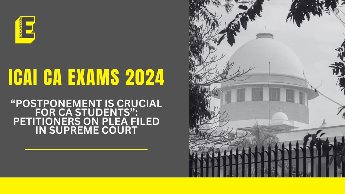 What's ur opinion about this...

Will supreme court consider the problem of students?? 

#castudents #icaiexams #icaiexam #icai #caexam 
@theicai