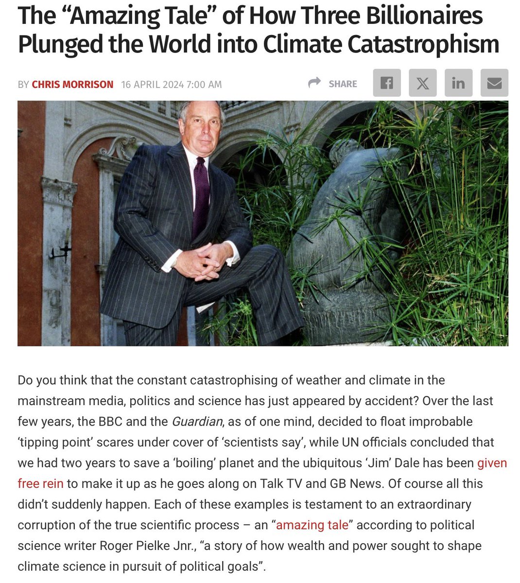 It has never been about the climate, or science, just making the hyper-rich, richer.
#ClimateScam #ClimateBrawl #ClimateCrisis