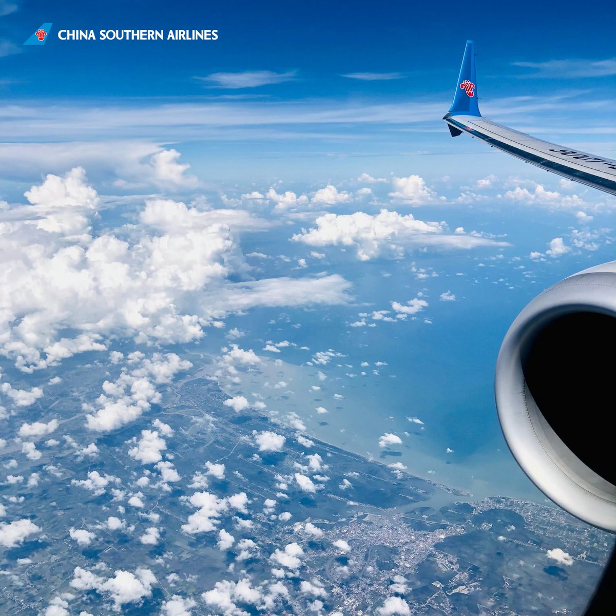 ☁️ Dive into the cloud ocean with us! ☁️ #FlyWithCSAir #CSAir #TravelWithCSAir