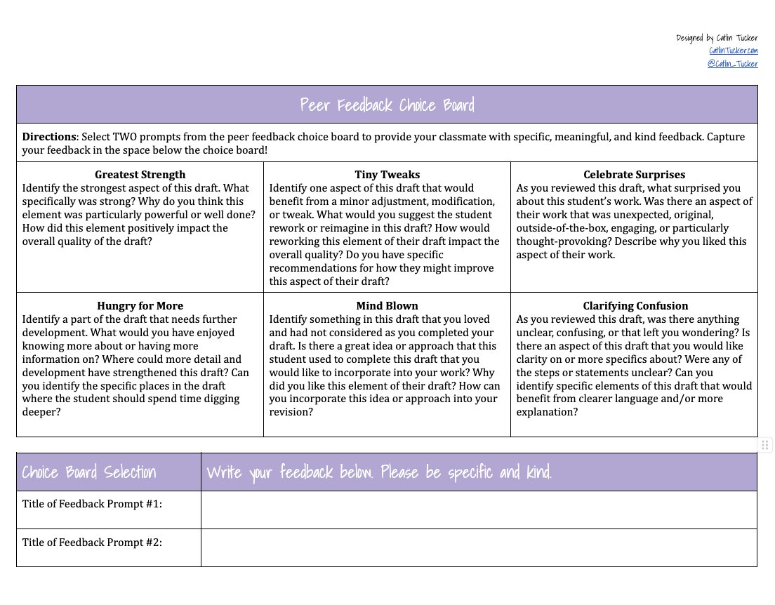 Dr. Catlin Tucker tweet media