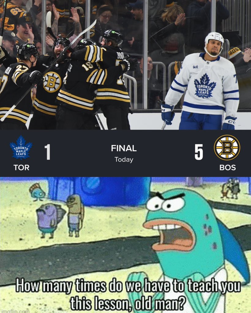 BR_OpenIce's tweet photo. The Bruins put FIVE on the board to beat the Leafs in Game 1 👀 https://t.co/LQqxQoXkV0