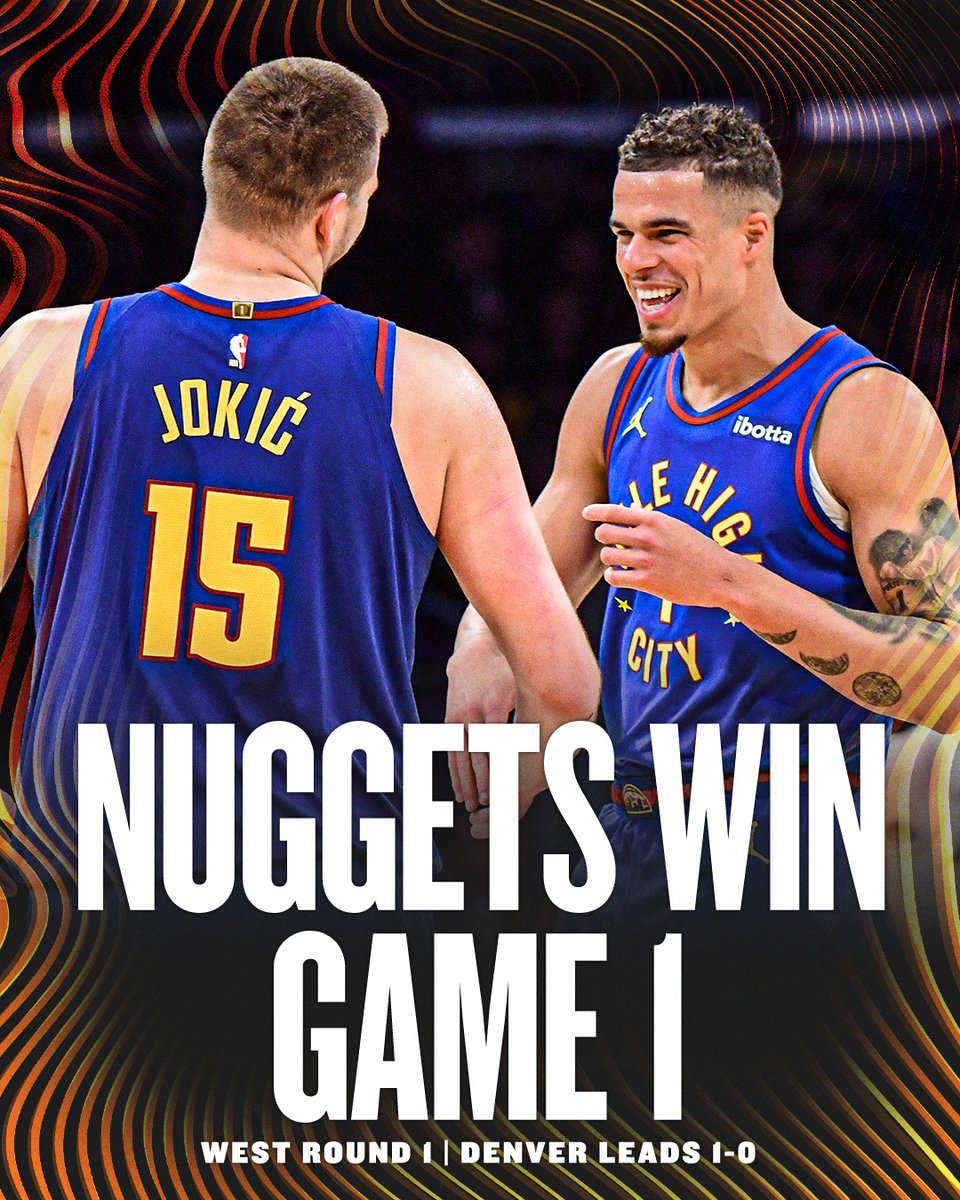 The Nuggets handle business at home to take Game 1 💪