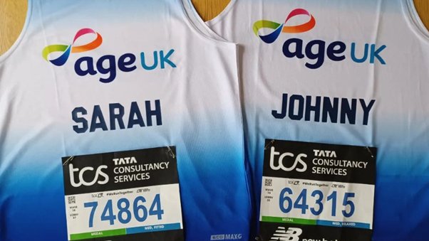 AgeUKHF's tweet photo. Wishing Johnny and Sarah the best of luck as they take on their first marathon—@LondonMarathon 🎉 

They've raised an incredible £4,963 so far! 🤯👏

Cheer them on: https://t.co/yPDhvWWRsc

We're rooting for you all the way! 🙌 https://t.co/vsvmqIYe5j