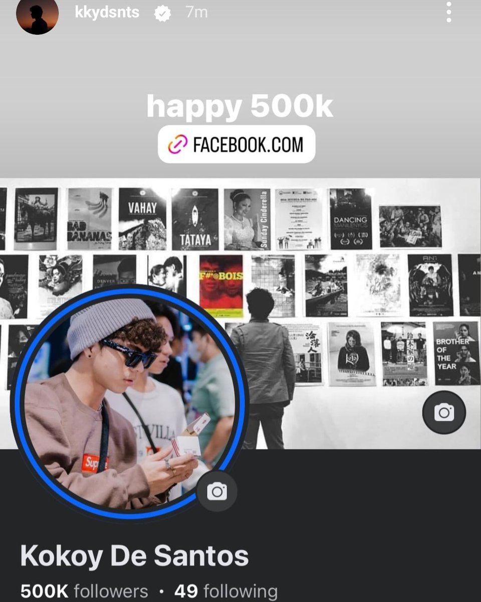 Happy 500K followers on FaceBook! 

#KokoyDeSantos

Kokoy igst