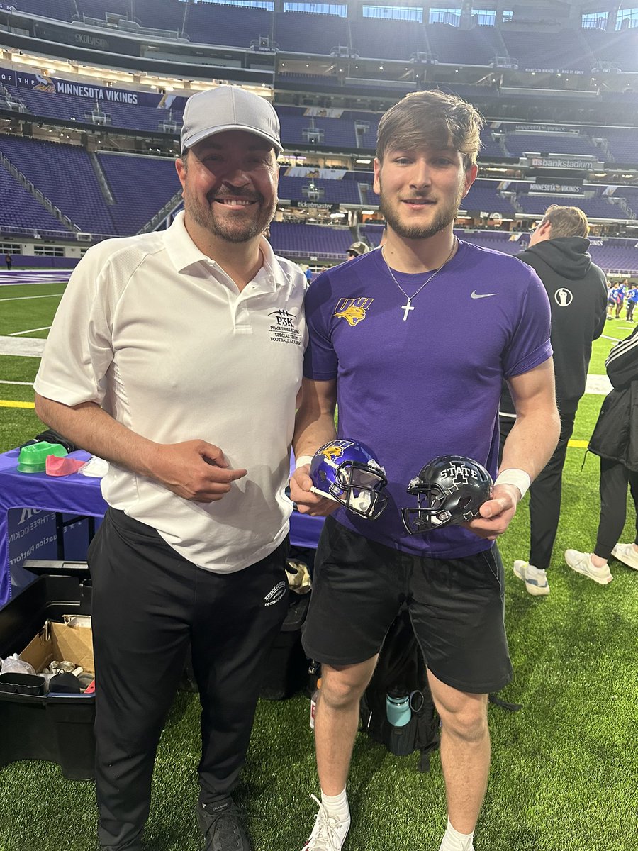 Coach Chris Husby (@specialteamsfb) on Twitter photo Added more signatures to our mini helmet collection! Long snapper trainer <a href="/_domsisneros/">Dominic Sisneros</a> is currently at Northern Iowa and was previously at Iowa State. #STFAsquad Added more signatures to our mini helmet collection! Long snapper trainer <a href="/_domsisneros/">Dominic Sisneros</a> is currently at Northern Iowa and was previously at Iowa State. #STFAsquad