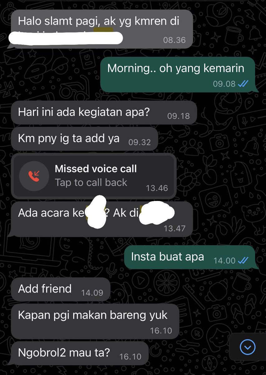 Hahaha runnnn 🏃🏻‍♀️ .. chatnya masih ada tp orgnya dah gw block 🤣 annoying.