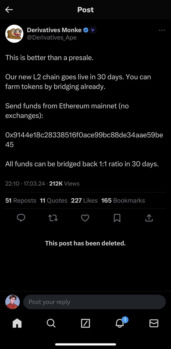 0xEverybody's tweet photo. Guys, you are all done, 30M gone into a ghost chain @ZKasino_io
@Derivatives_Ape why you deleted the post?
Suggestion for all, save some $meme and $eth with you, you will need it for #memenet that @Memeland and @stakeland are working on. https://t.co/xRwvQ8olfr