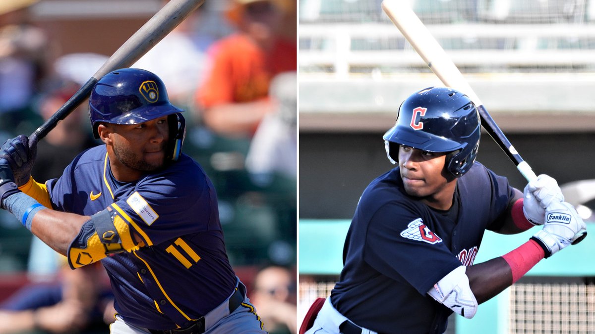 Brotherly blasts! 💪 Jackson (MLB's No. 2 prospect) and Jaison Chourio (Guardians' No. 5) hit homers on the same day for the first time in their professional careers: atmlb.com/4b5AK3c