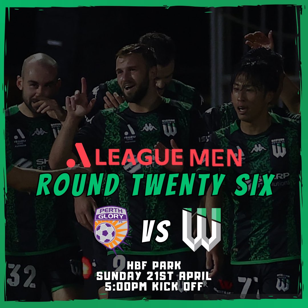 Our boys in green hit the road for a huge game which influences our finishing position for the season. Always a tough task travelling to Perth but with two games left the boys will no doubt be looking to finish on a high as we embark on our first full season in our new home💚🖤