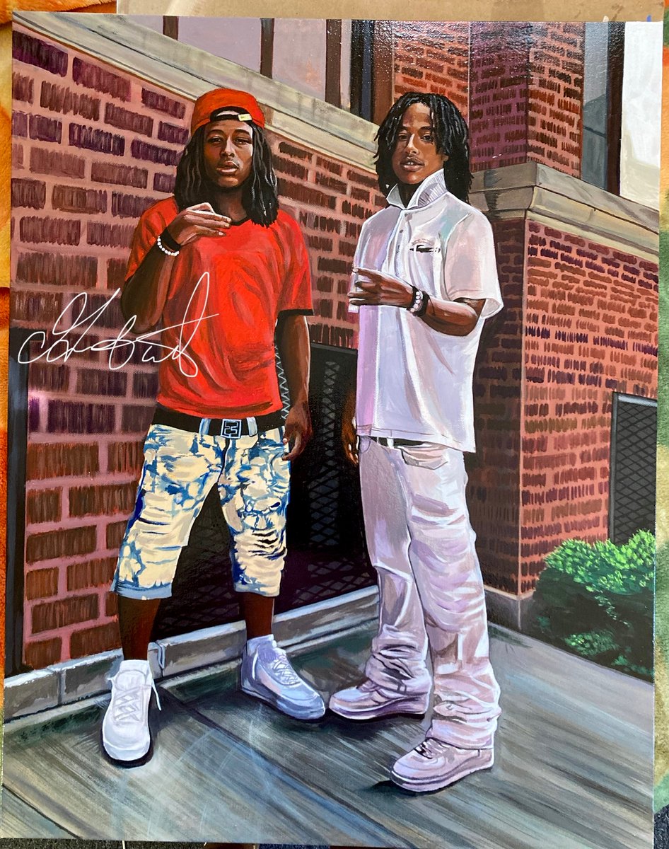 Grateful to have done this piece 🎨 Crazy enough, I have many memories of my old HS. me & L.A went to the same HS it was just a lot going on at that time in life. I didn’t know him personally but he definitely beyond Loved 🕊️🌹🤍 LLLA .  
#art #chicagoartist #LACapone