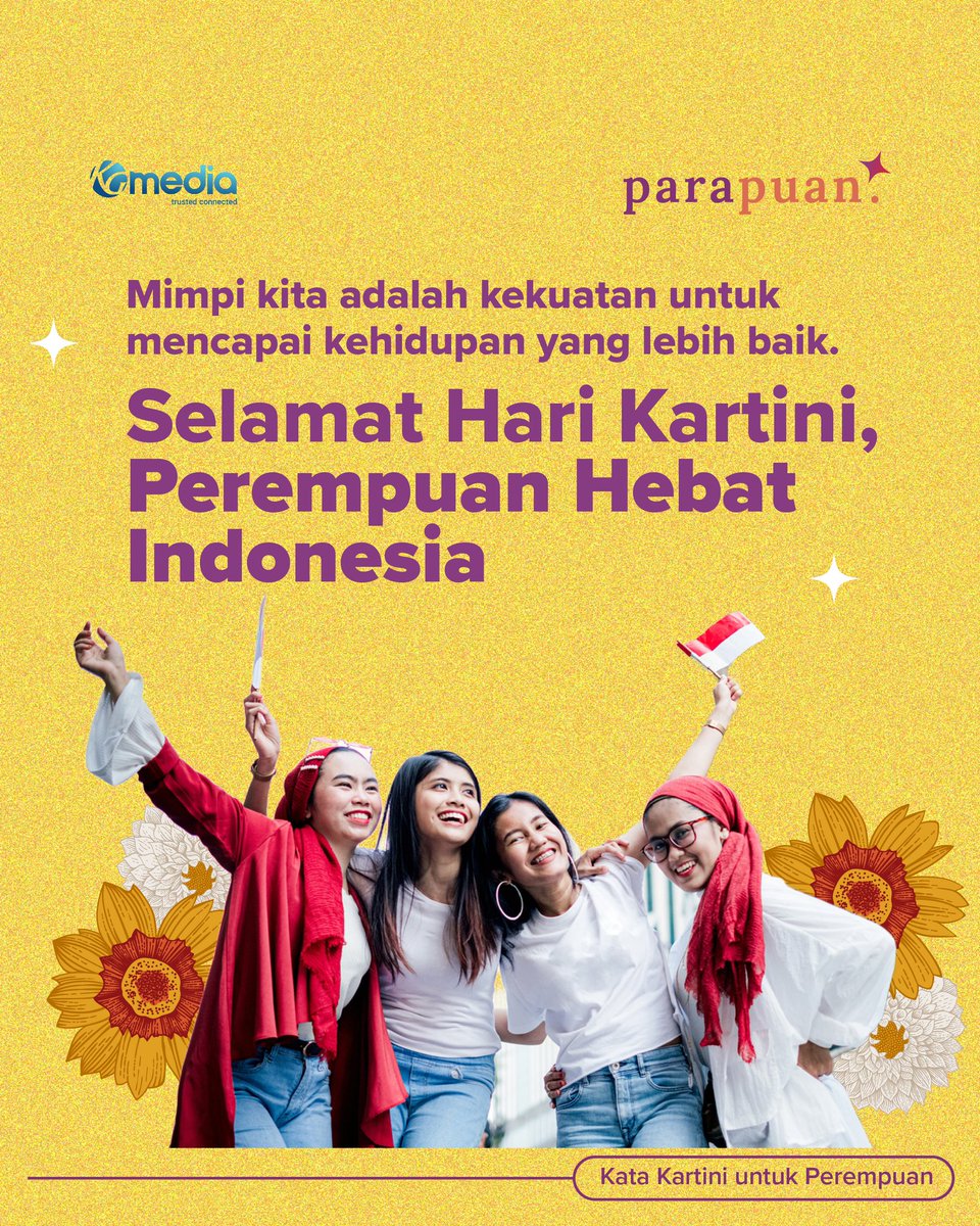 Selamat Hari Kartini!

#CeritaParapuan #Parapuan #KamuDidengar #PerempuanMemilih #Perempuan #PerempuanIndonesia #PerempuanHebat #PerempuanTangguh #Womensupport #Womenempowerment #Womensupportwomen #HariKartini #Kartini #Kartiniday #KartiniIndonesia