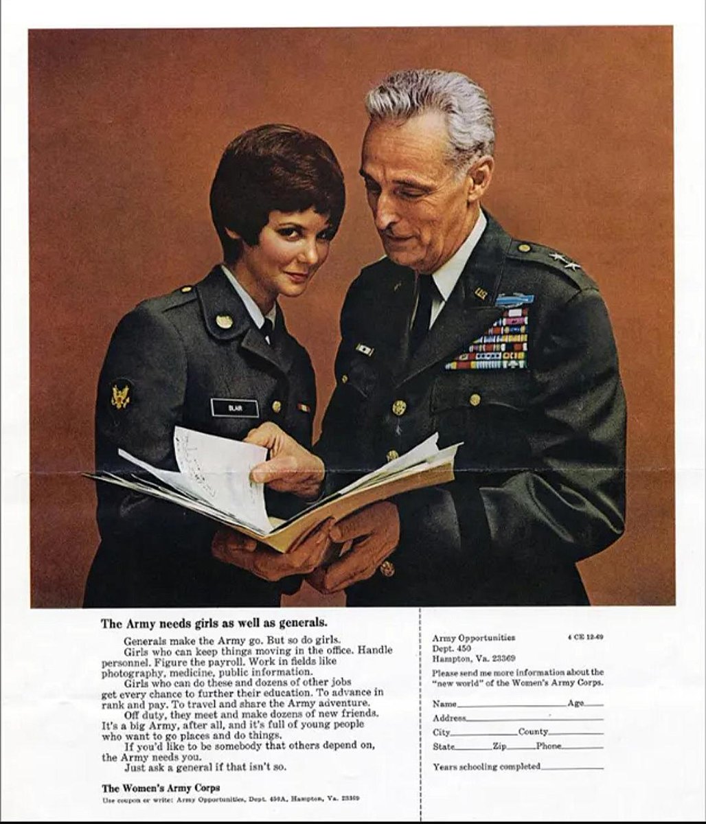 The Army needs girls as well as generals.