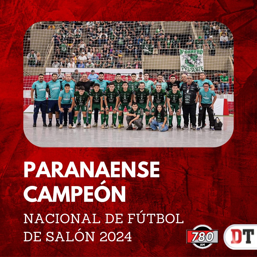 🏆SE ALZA CON EL TÍTULO 

Paranaense venció 2-1 a Presidente Franco y se consagra Campeón del Nacional de Fútbol de Salón.

#DeporteTotal #780AM #MegaTV