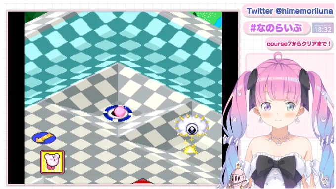 カービィボウル、クリアおめでちゅ～!
過去最長(多分)&高音の「ちゅ～」を出させてしまうUFO操作も乗りこなし「スポッ」とゴールした時や、穴を🌀削ってのゴールは気持ち良かったですね～!
「うりゃ!おい!」も沢山飛び出たり、「今の言い方可愛い!」が満載で最高に楽しかった🥰
 #なのらいぶ 