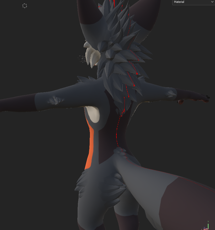 so went and got a fox model so i can attempt to get down an idea for a character 

SO FAR got it mostly the way i wanted the fur pattern to be.

Gonna be for my foxo Thatcher 'Tac' Vulp

Model is the Fenarrix by Tosca