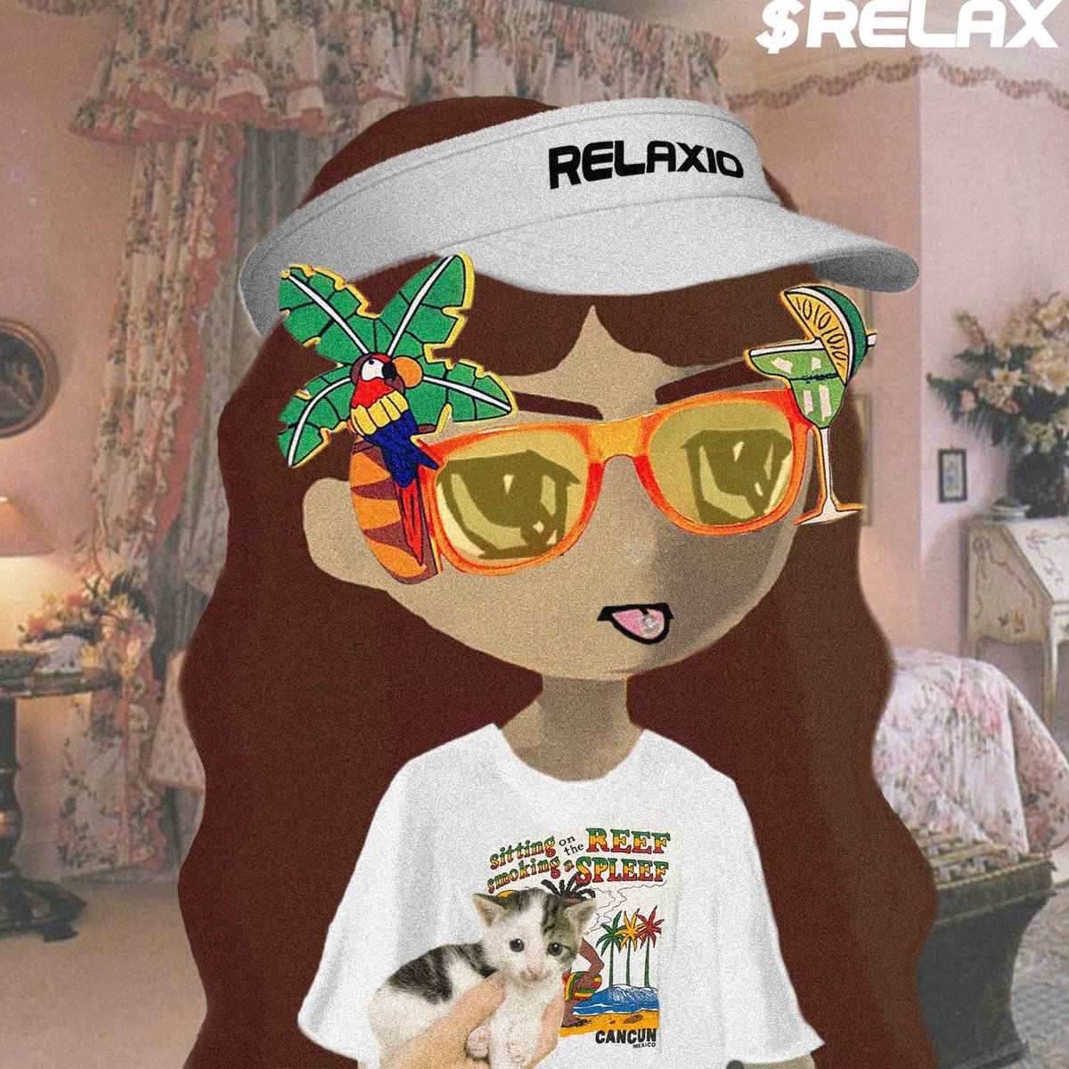 ladycateth's tweet photo. #NewProfilePic JUST ARRIVED, kitten came with the room 💛🍹 @relaxio_solana https://t.co/y6QN3jpl0D