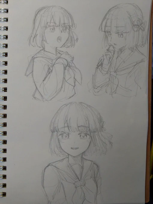 吟子ちゃん練習
今まであまり描いた事ない髪型なので新鮮 