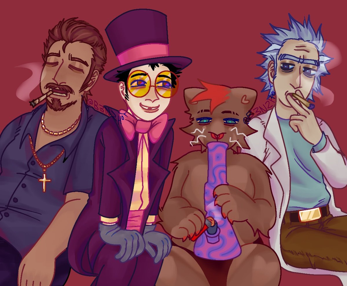 B3N2H0T's tweet photo. happy 4/20

#rickandmorty #superjail #trailerparkboys https://t.co/emu6TAB8aw