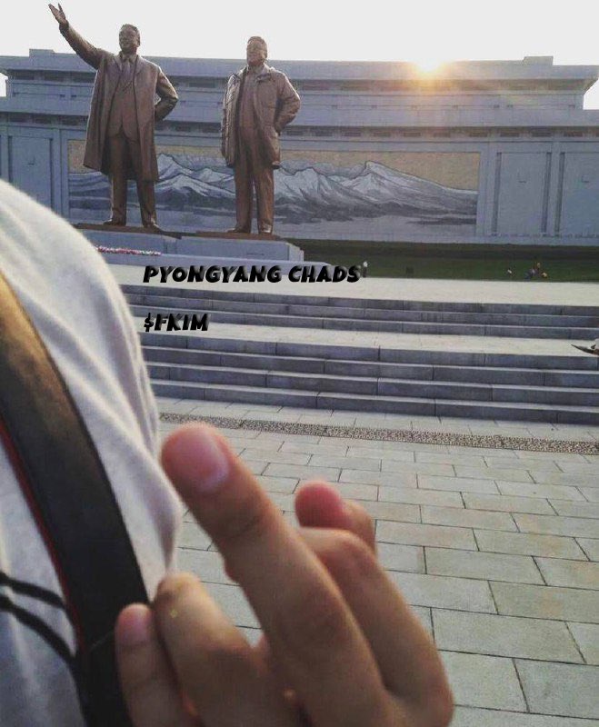 pyongyangchads's tweet photo. $FKIM JUST
LAUNCHED on #Solana! The movement starts here! #solanamemes #NorthKorea #Pyongyang 
CA: 9NvCToGgKYvuD8ajaUBiMWVn2MC4dexXCbNijvVBrDwm https://t.co/xrk4tmvSVs