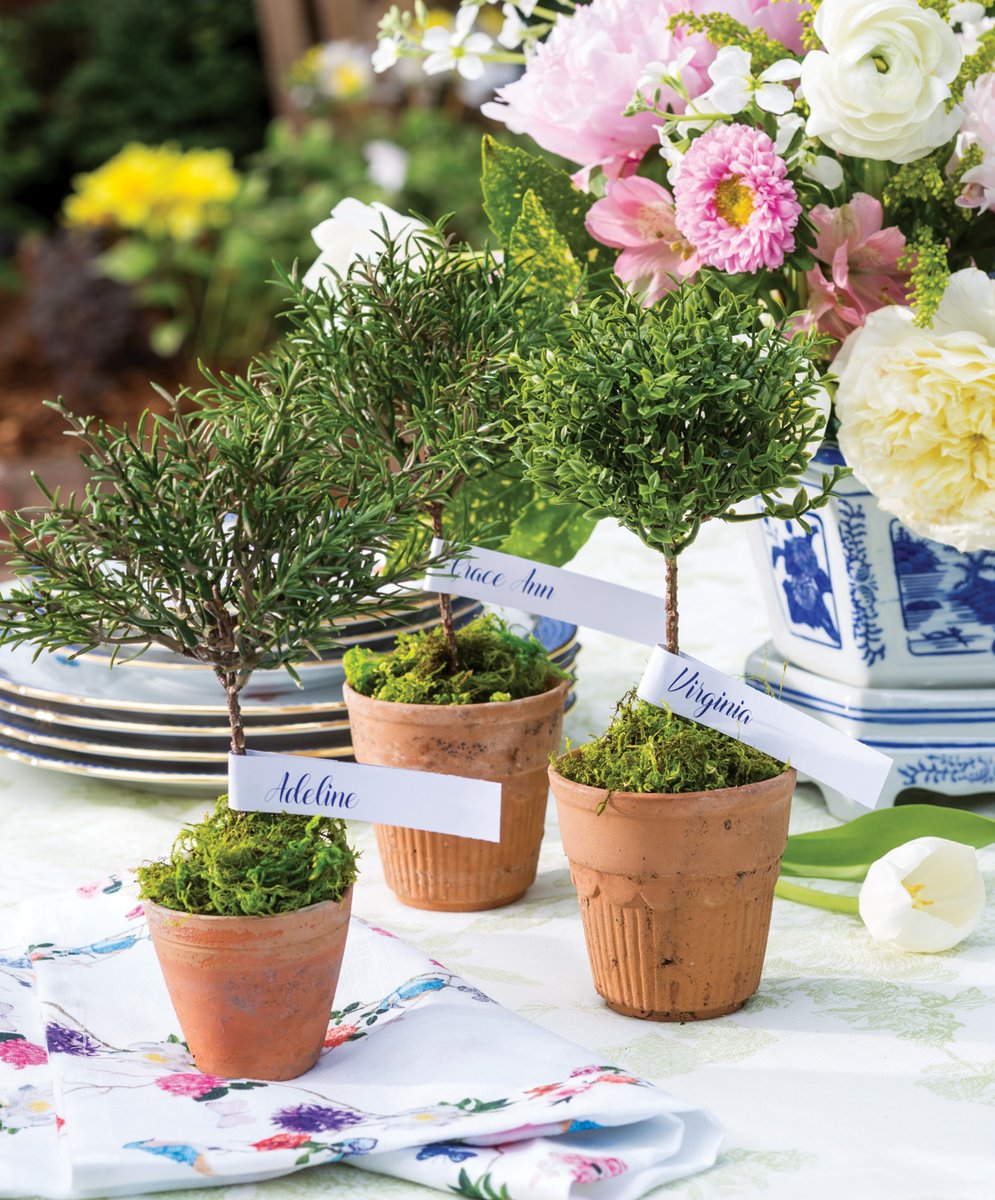 SouthernLadyMag's tweet photo. Surrounded by lush environs, a table bedecked in pastel florals and finery beckons guests to relish lunch outdoors and make the most of breezy April weather.
#southernladymag #springtablescapes #springflowers #entertaininginspo #placecards #placesettings #herend https://t.co/AJ7exLMQBx
