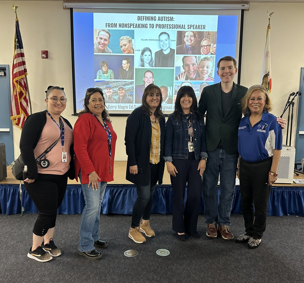 On Friday we had 3 student assemblies with @Kerrymagro where he shared his story of being diagnosed w/ autism at an early age. Awareness leads to Acceptance! #AutismAwarenessMonth #WeAreRUSD @RUSDSPEDCoord @brianleehuff @_JulieMitchell_ @David4RUSD @Kevin_Hayakawa @RowlandSchools