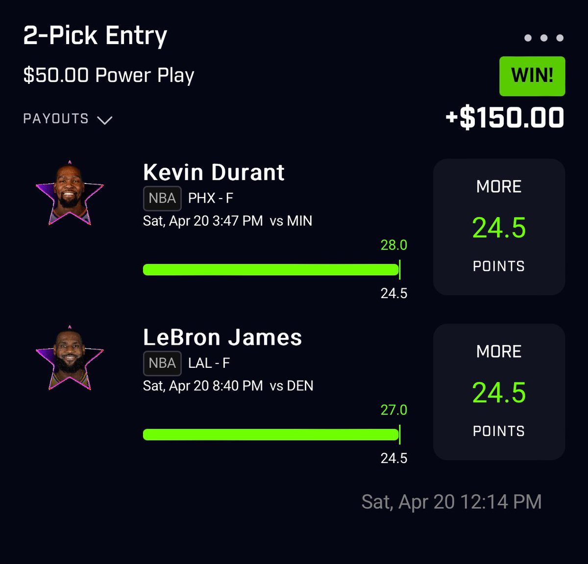 Even if their teams come up short I know who’s ALWAYS gonna show up in the Playoffs! EASY MONEY on @PrizePicks! Use my code 'JOEKNOWS' to double your first deposit up to $100! #prizepickspartner prizepicks.onelink.me/ivHR/JoeKnows