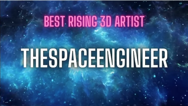 I am honored to have been voted by this amazing community as the best rising 3D artist-and many thanks goes out to all of you lot. Awesome work by @TheRocketFuture for pulling this community event together, and you can watch their entire broadcast here; youtube.com/live/8Xk0esx1f…