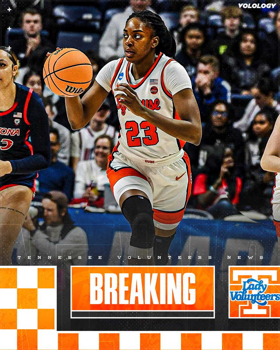 BREAKING: Syracuse transfer Alyssa Latham has COMMITTED to the Lady Vols! 🍊

The 6’2” Freshman from Glenwood, IL averaged 8.6 PPG and 7.0 RPG for the Orange this past season. 📈

Latham was named to the ACC All-Freshman Team, and will have three years of remaining eligibility.