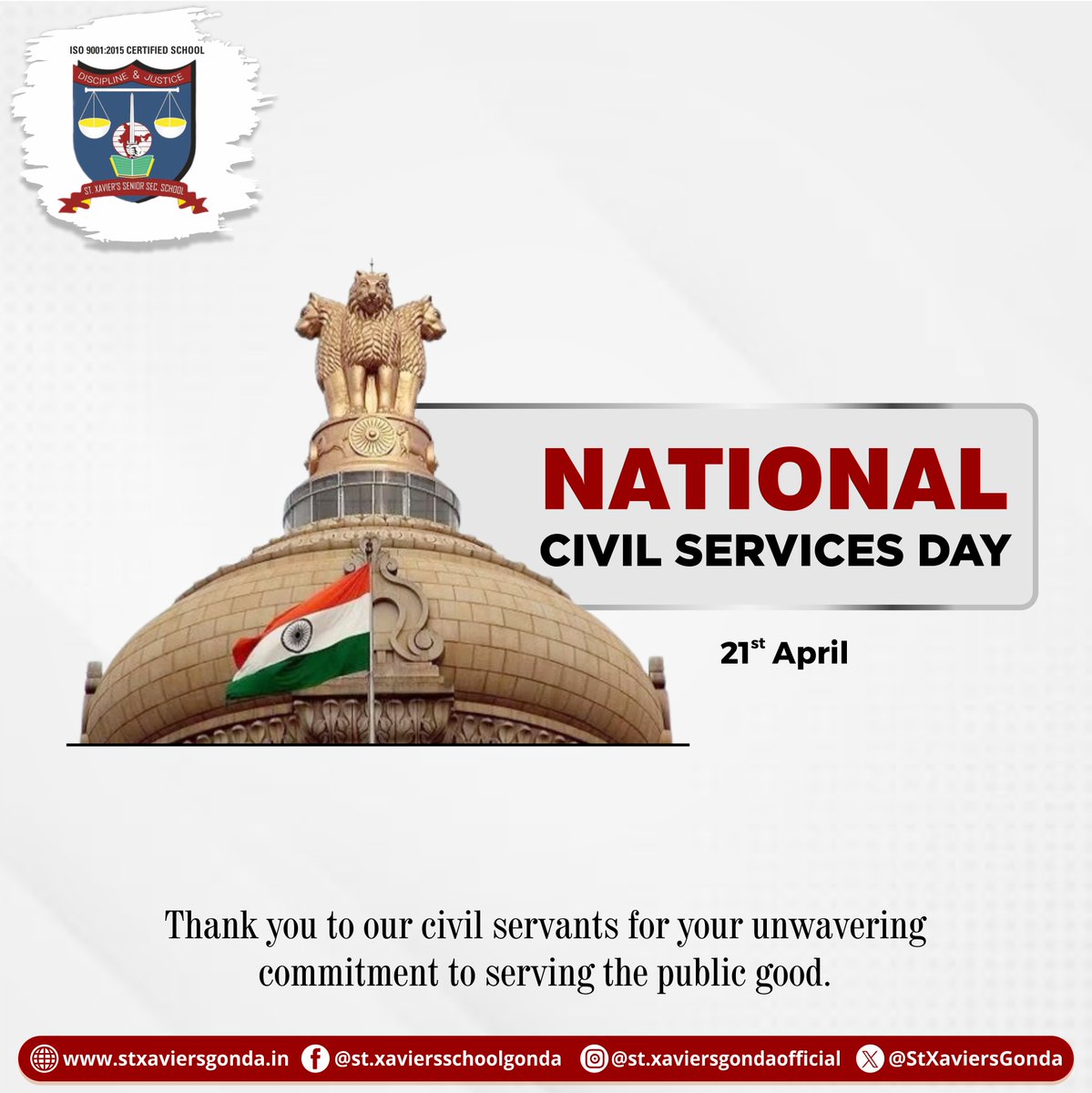 Today, we celebrate the unsung heroes who contribute to the welfare and progress of our nation. Happy National Civil Services Day!

#CivilServicesDay #CivilServants #PublicService #CivilServices #GovernmentOfficials #PublicServants #NationalCivilServicesDay