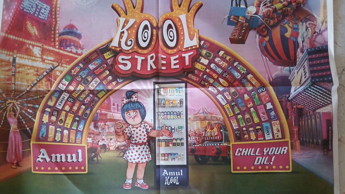 kamini5690's tweet photo. This is very amazing and incredible. we all should appreciate it.
#AmulKoolStreet https://t.co/0xXlib82Zw