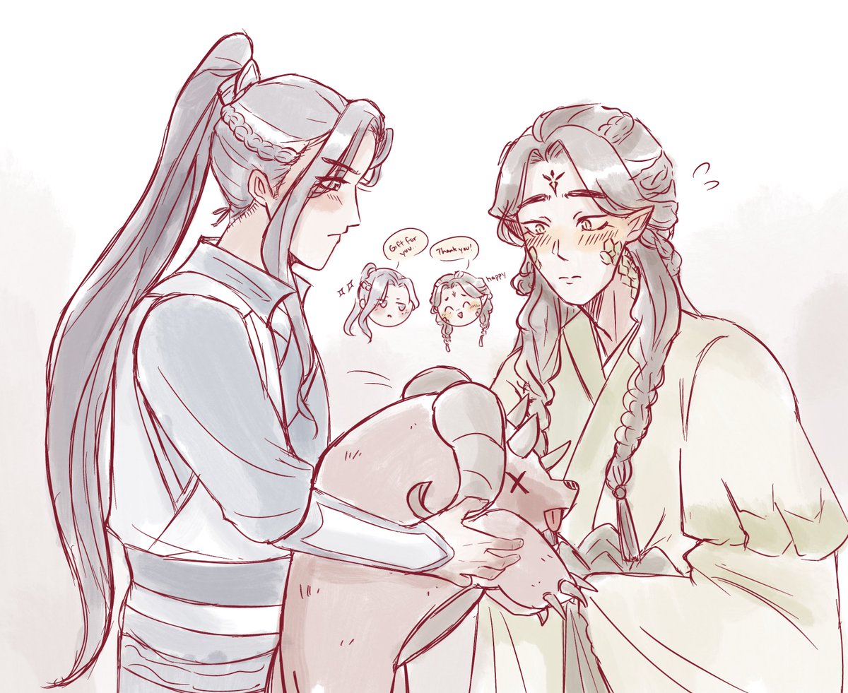 liu qingge gifting zhuzhi-lang a beast! 💫 for @SVSSSAction my