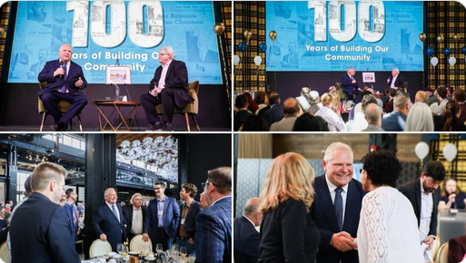 This year marks the 100th anniversary of Cambridge Chamber of Commerce & I was pleased to be there in person to create this BS propaganda. We had some great discussions about how we can keep cutting 'red tape' while not giving them decent GO train service, just lip service.