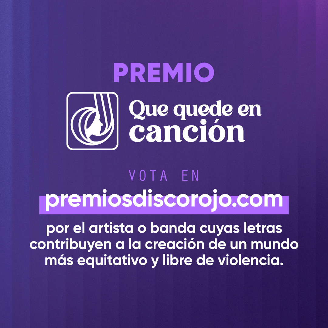 Este año estamos emocionados de presentar en alianza con @depratiec el premio #QueQuedeEnCanción. Este galardón reconoce a aquellos artistas cuya música contribuye a mundo libre de violencia. #PremiosDiscoRojo2024