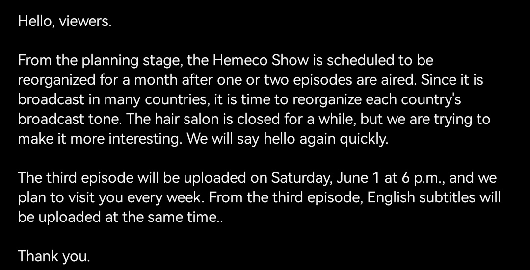 See you again on June 1st my oh so gorgeous Director Ssong. Hemeko Show, Fighting! 

#SongJiHyo #송지효 #HEMEKOSHOW #헤메코쇼